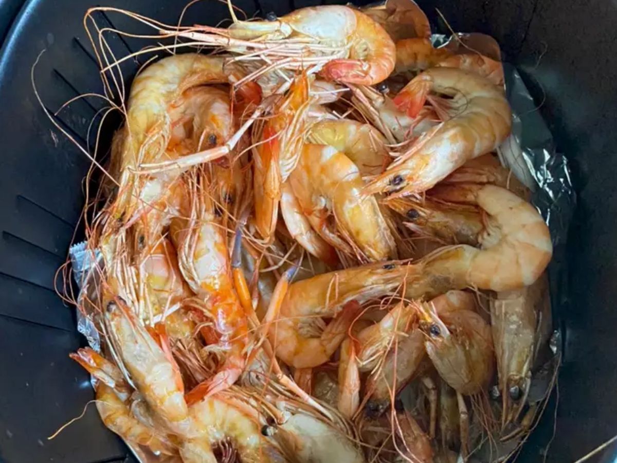 Tôm nướng muối ớt bằng nồi chiên kd
