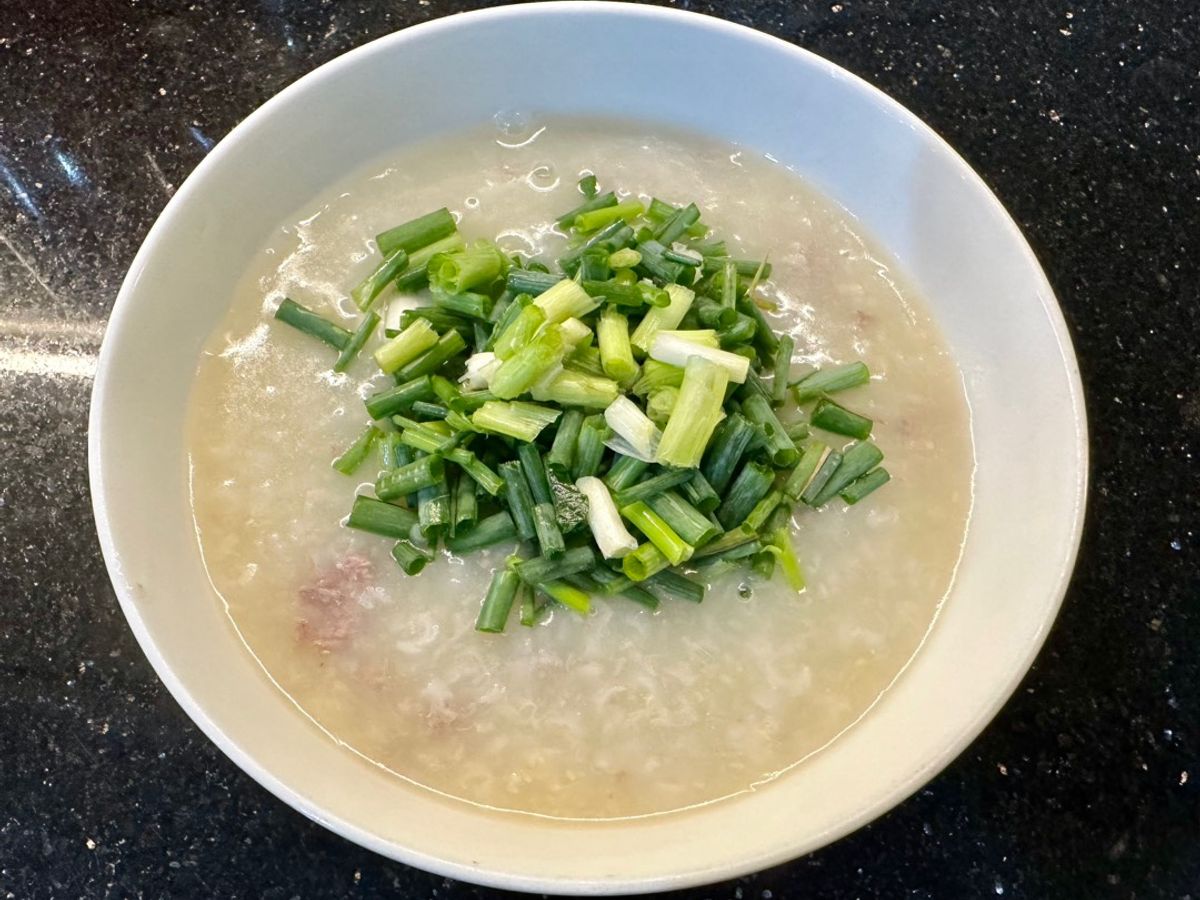 Cháo thịt dê đậu xanh