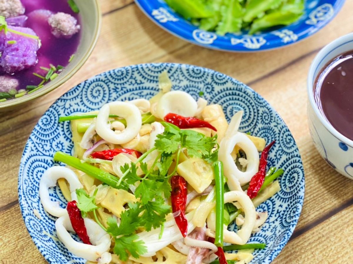 Mực Xào Măng