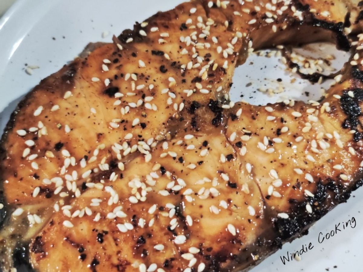 Salmon Teriyaki - Cá Hồi Na Uy áp chảo