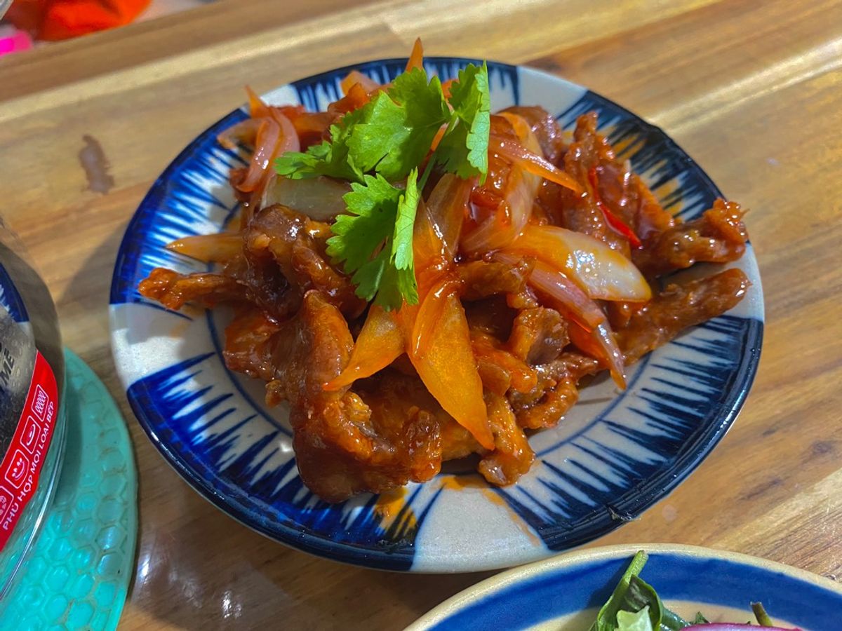 Thịt heo sốt chua ngọt