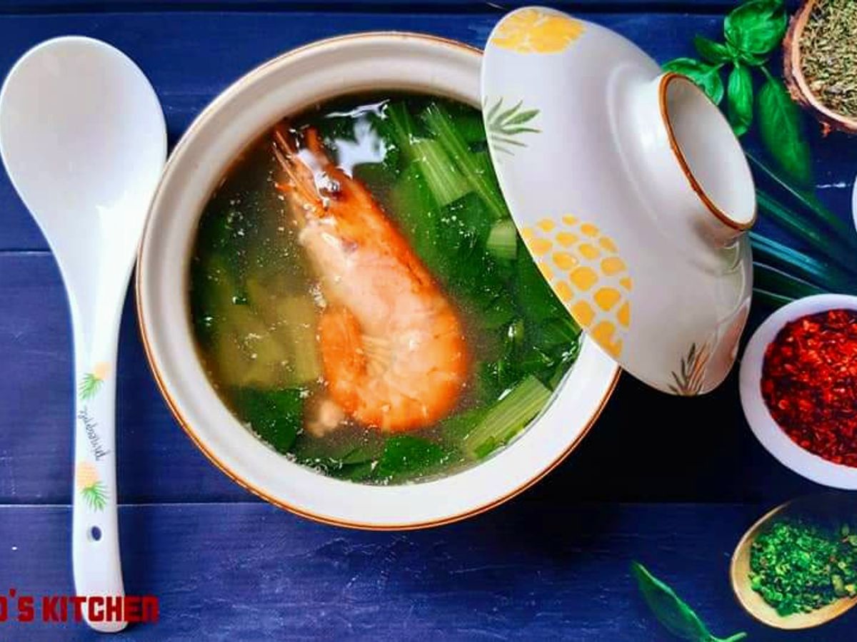 Canh rau cải tôm càng