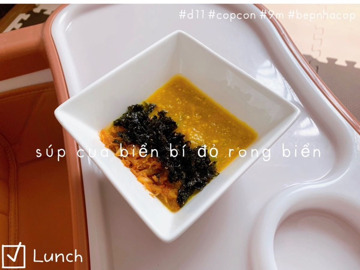 Súp cua biển 🦀 bí đỏ rong biển