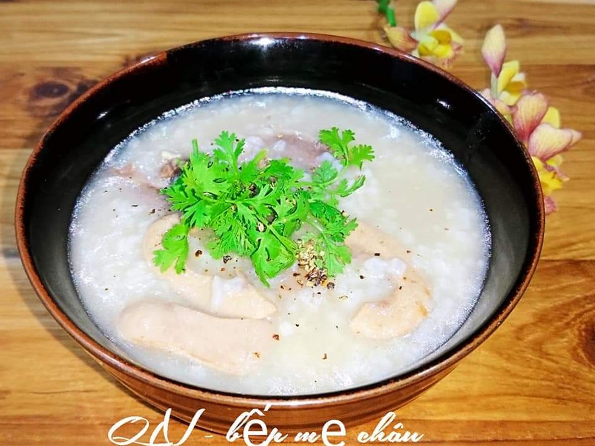 Cháo tim cật heo