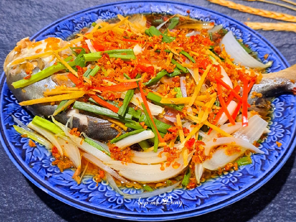 Cá chim hấp xì dầu (nước tương)