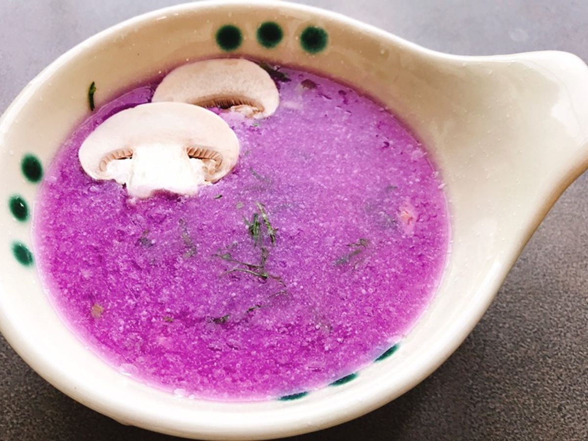 Món chay dễ làm| Canh khoai mỡ nấu nấm mỡ