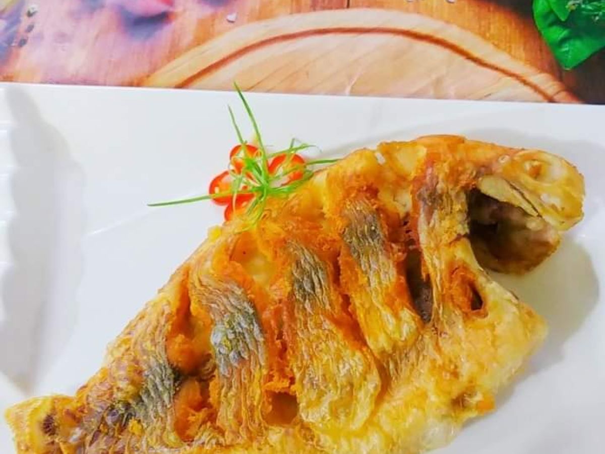 Cá điêu hồng chiên