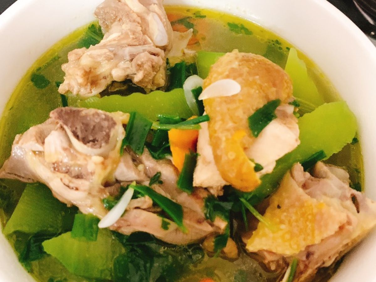 Canh bí xanh thịt gà