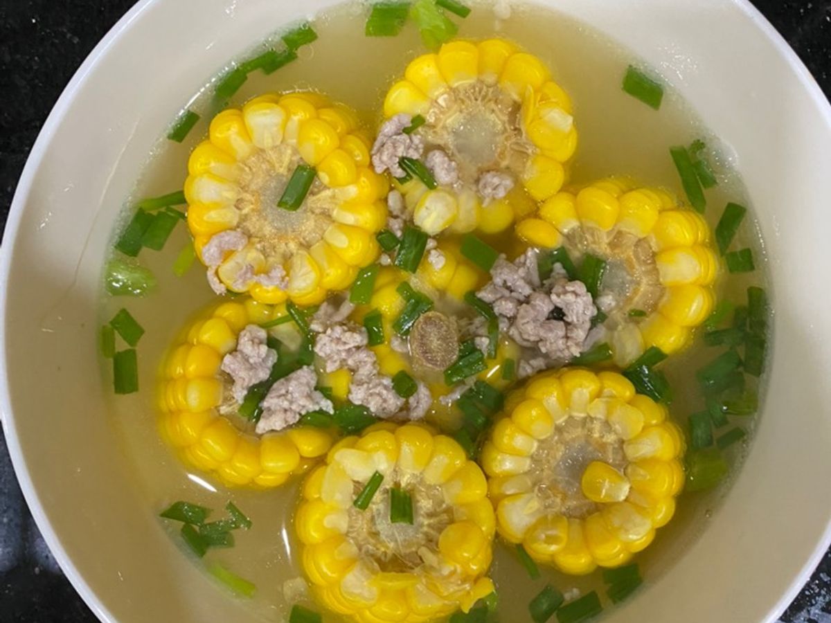 Canh ngô ngọt thịt băm