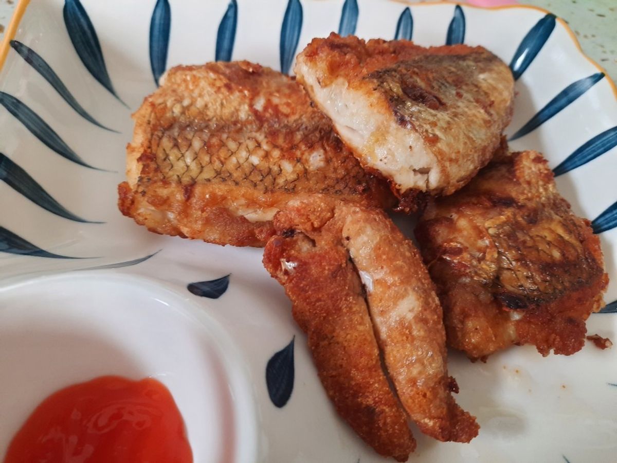 Cá mối rán. (phiên bản lóc xương)