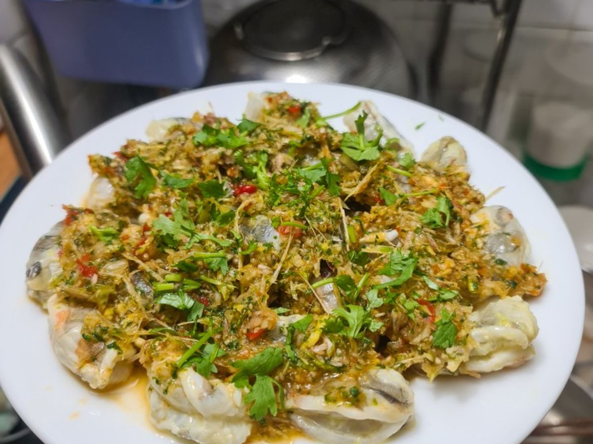 Gỏi tôm sốt Thái 🦐🌶