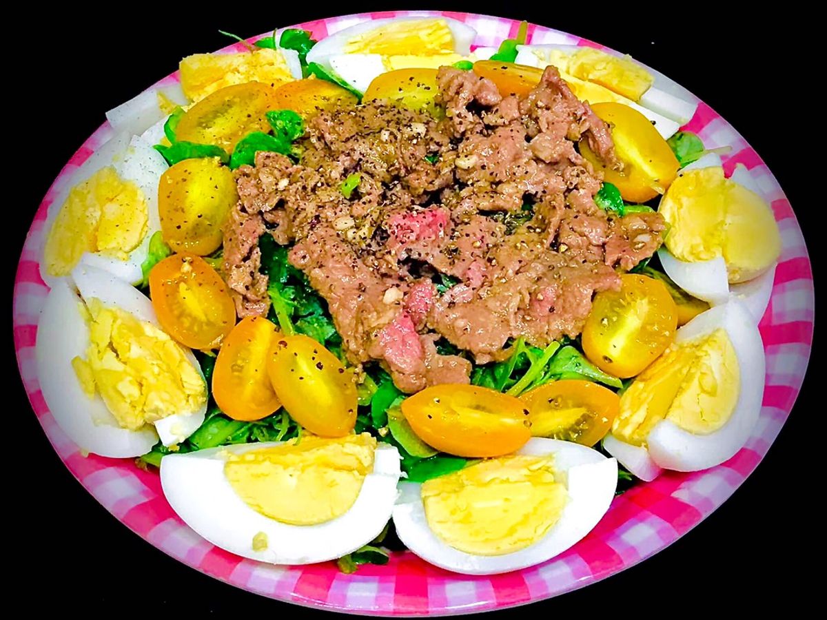 Salad Rau Càng Cua, Trứng, Thịt Bò