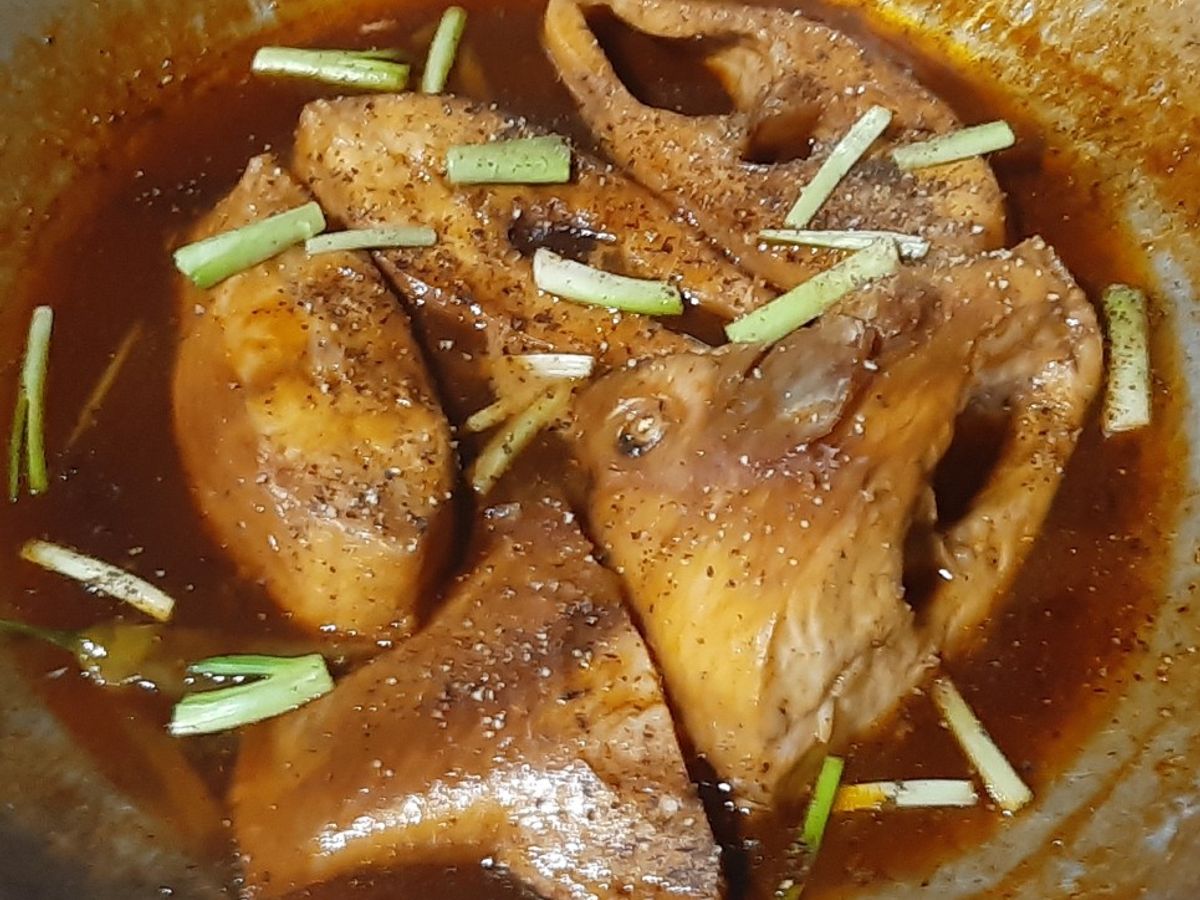 Cá điêu hồng kho dầu hào