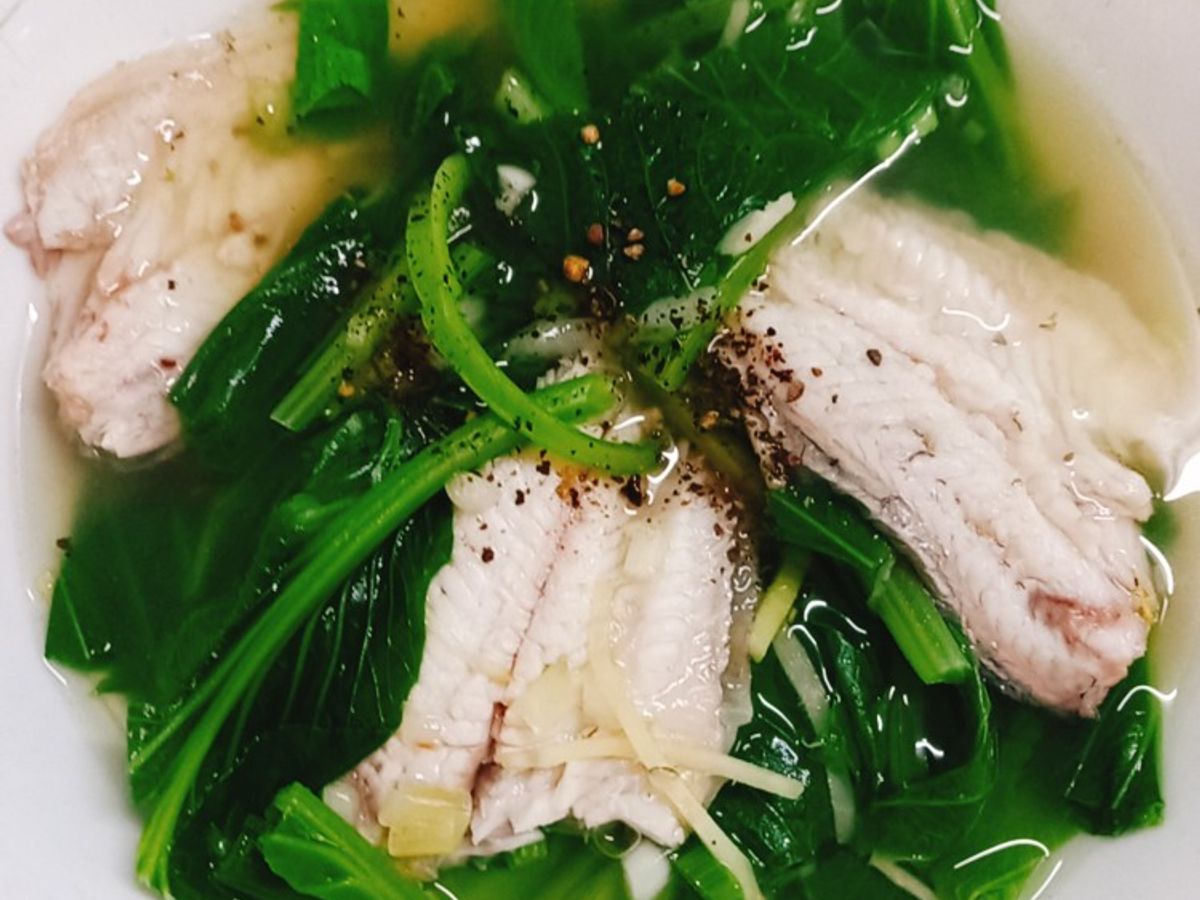 Canh cải cá rô đồng