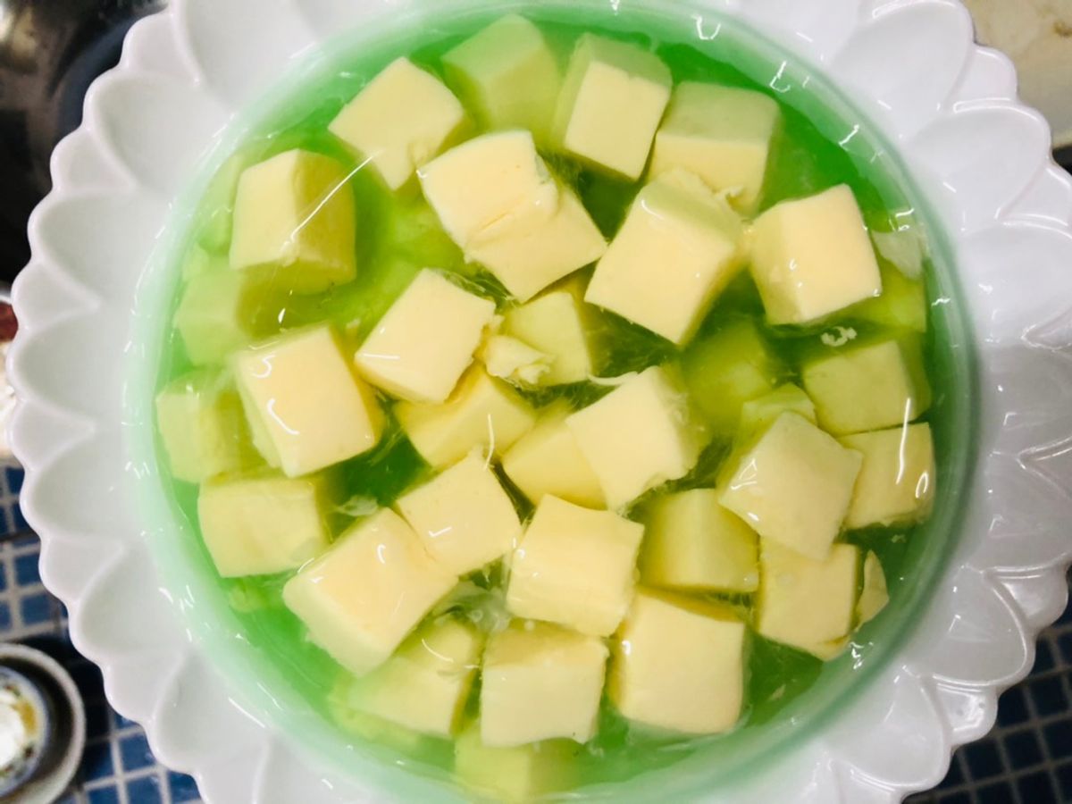 Món cho bé: Thạch rau câu flan