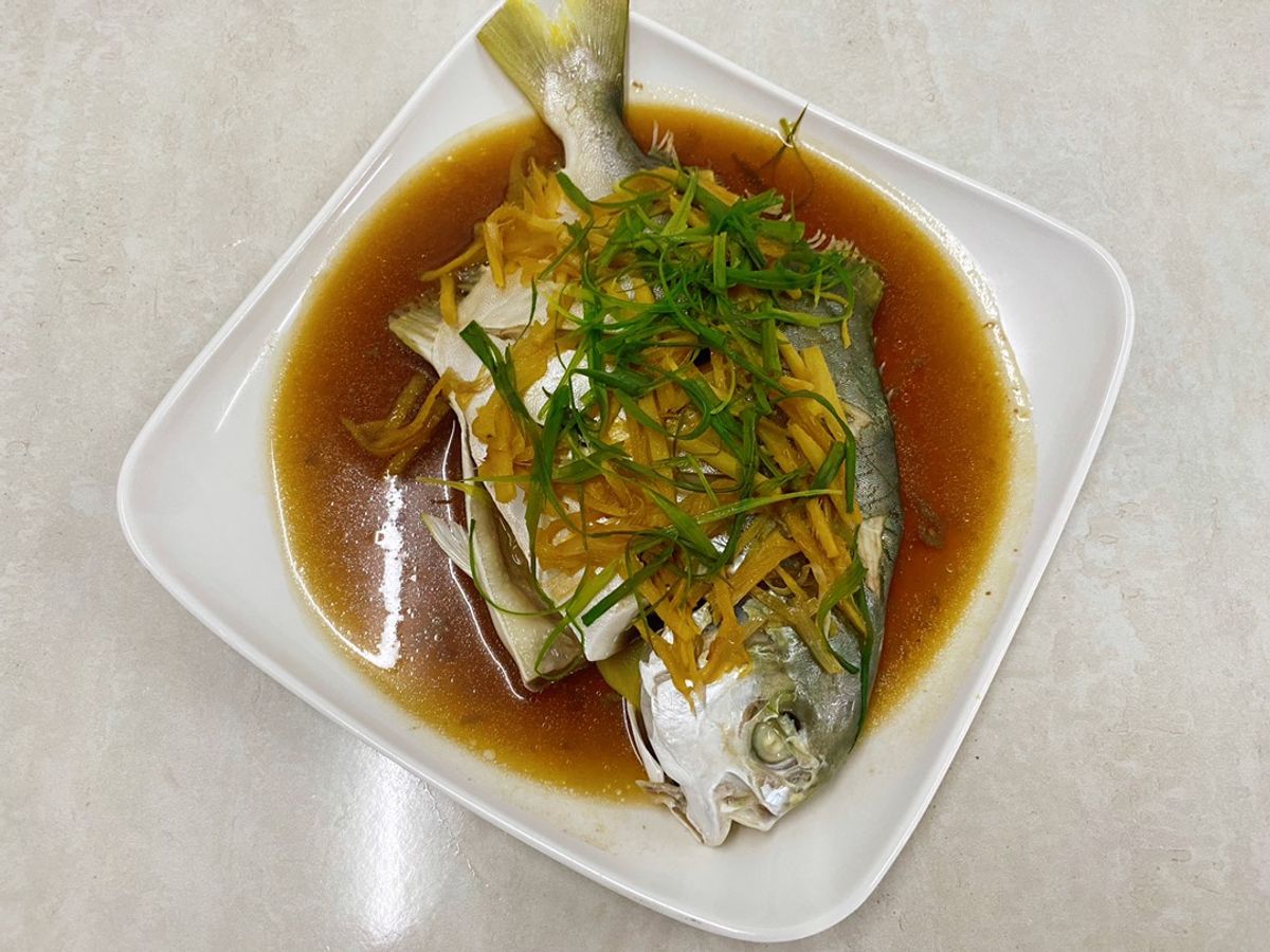 Cá chim hấp nước tương