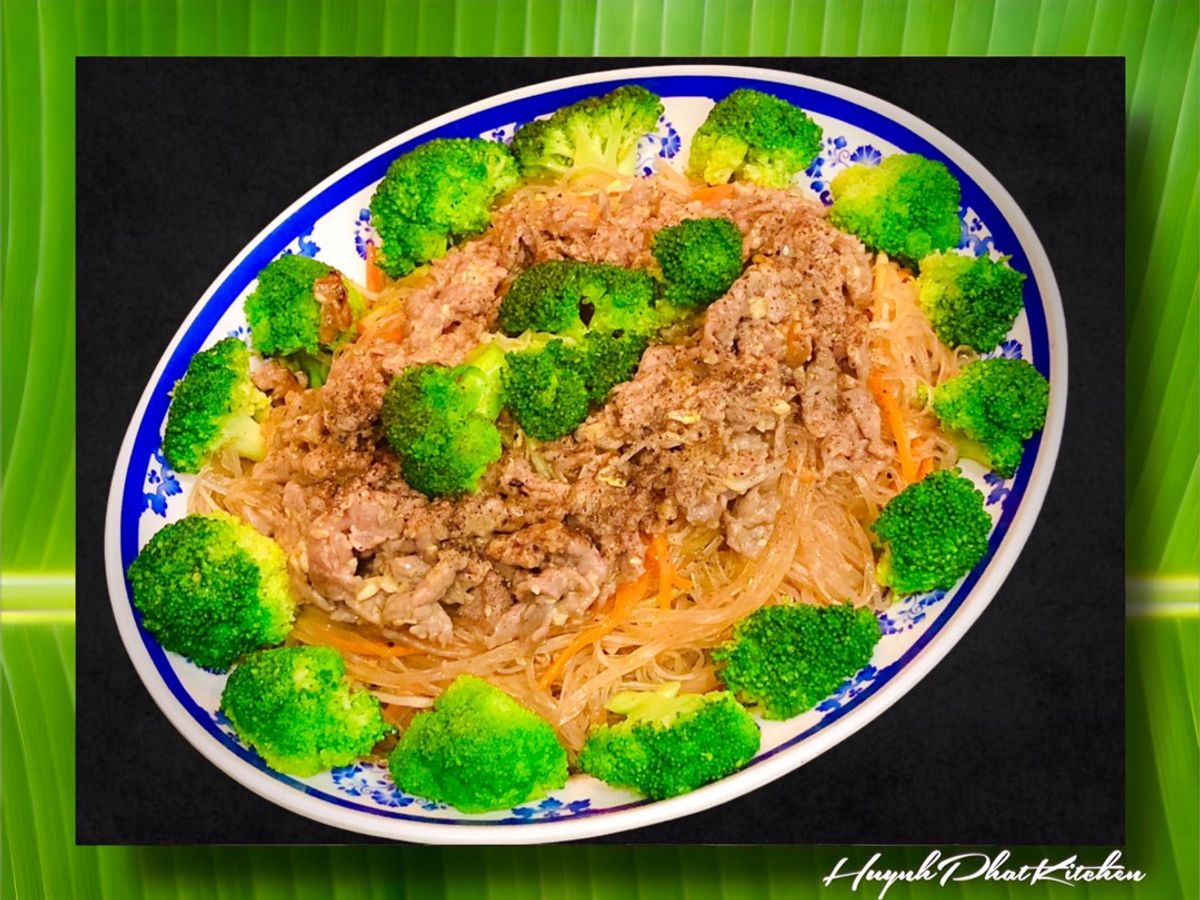 Miến Trộn Thịt Bò Bông Cải Xanh