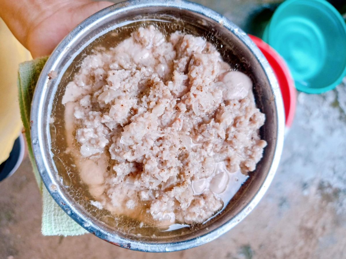 Thịt băm hấp