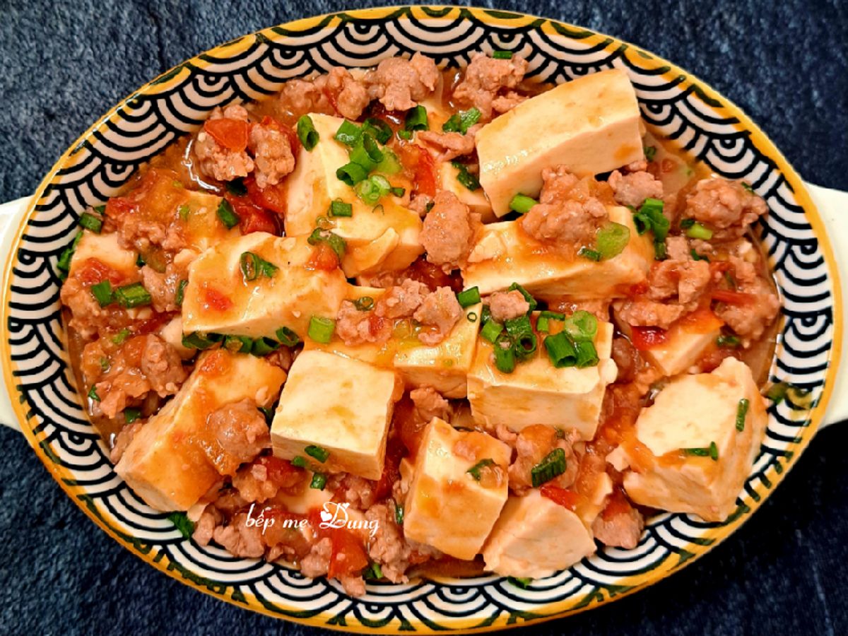 Đậu hũ non sốt thịt bằm