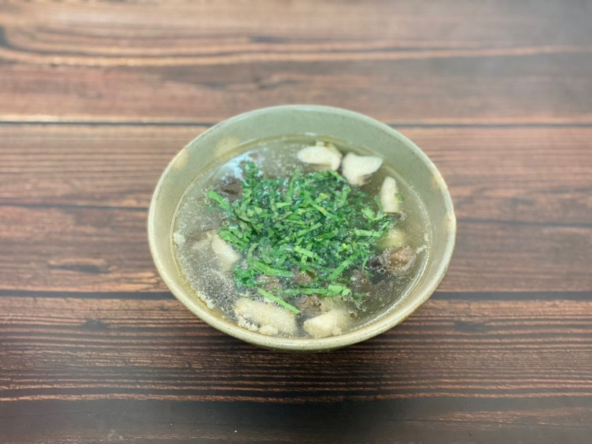 Canh Nấm Đùi Gà Nấu Thịt Bằm