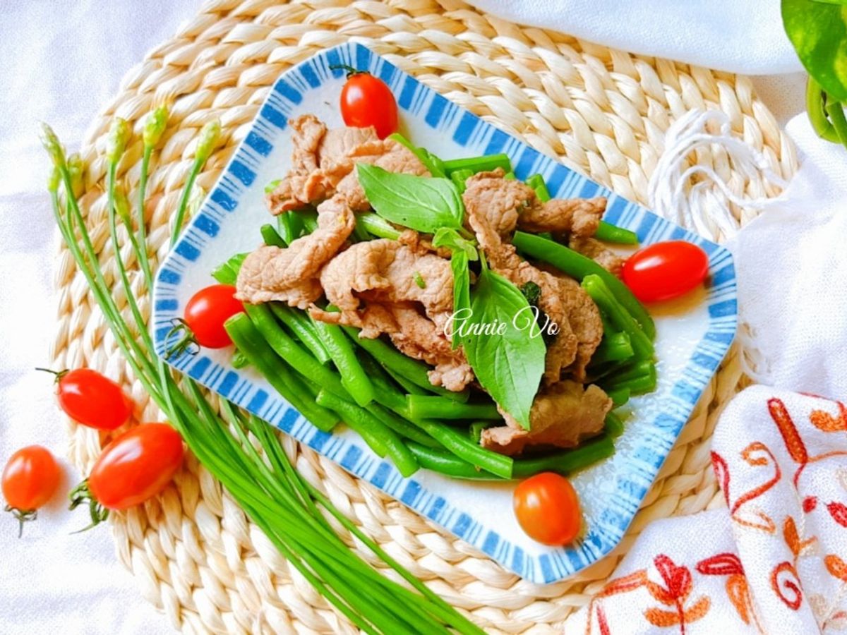 Đậu đũa xào bò