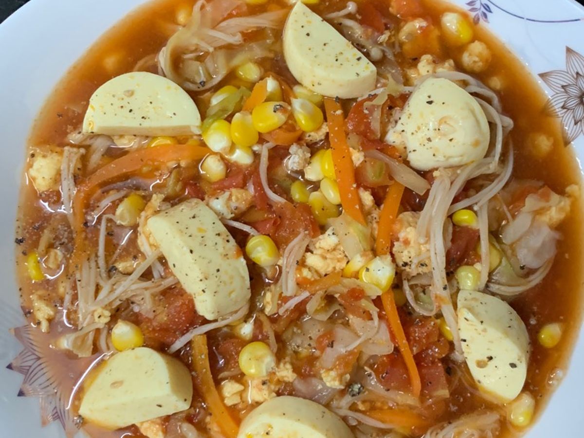 Nấm kim châm sốt cà chua