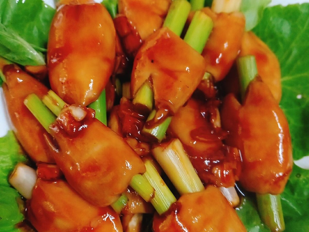 Nấm đùi gà sauce cà