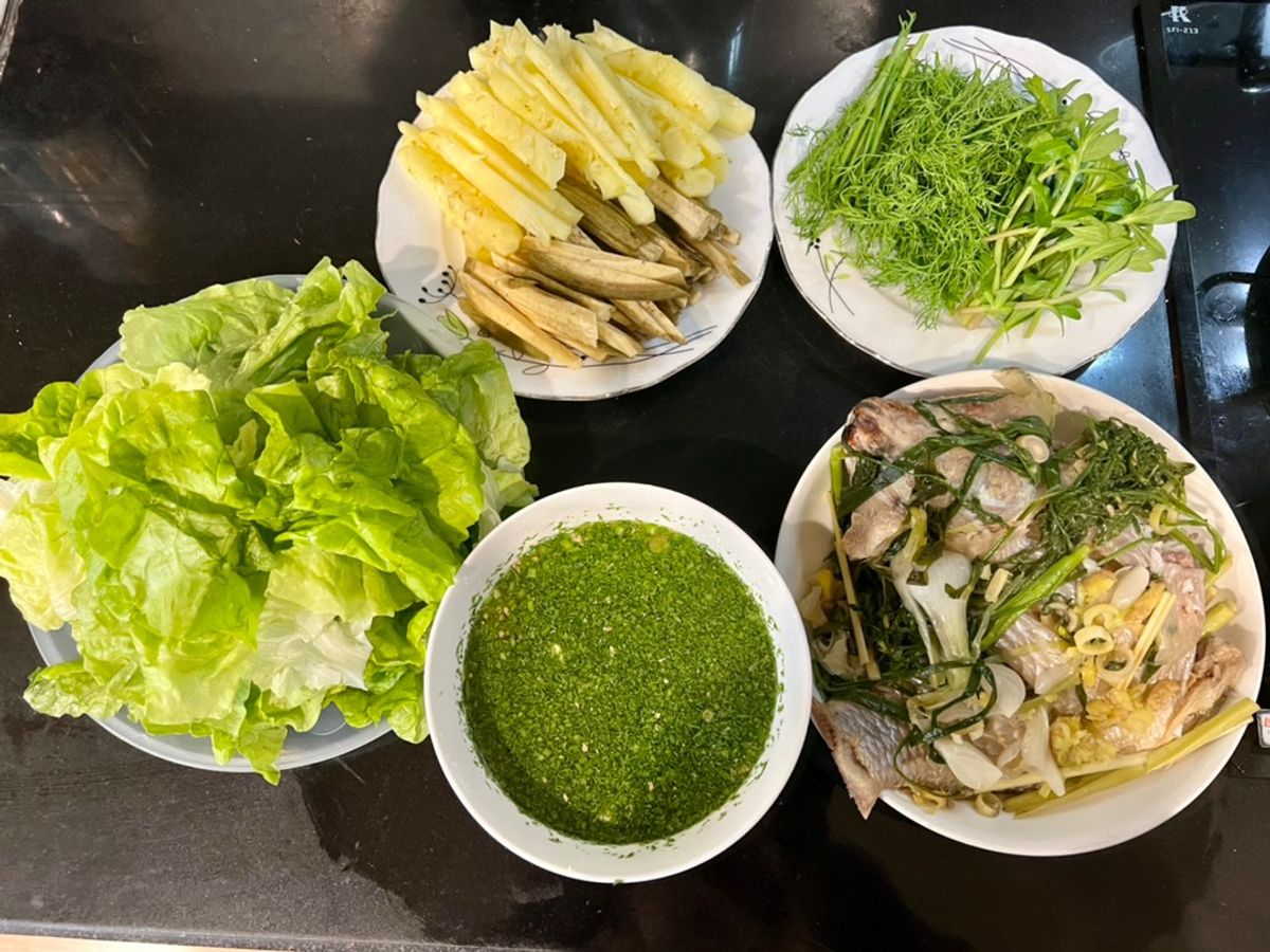 Cá diêu hồng hấp bia