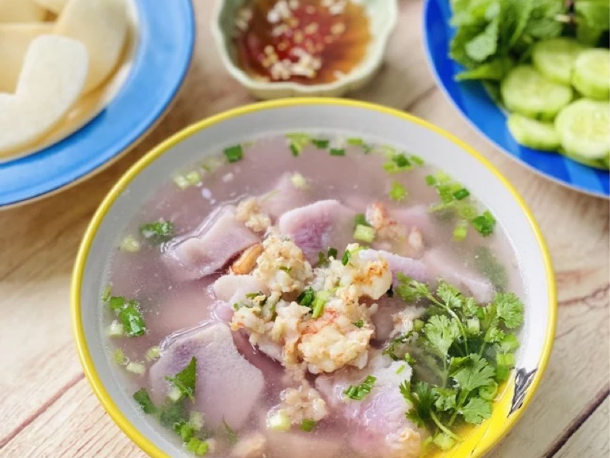 Canh Khoai Mỡ Nấu Tôm