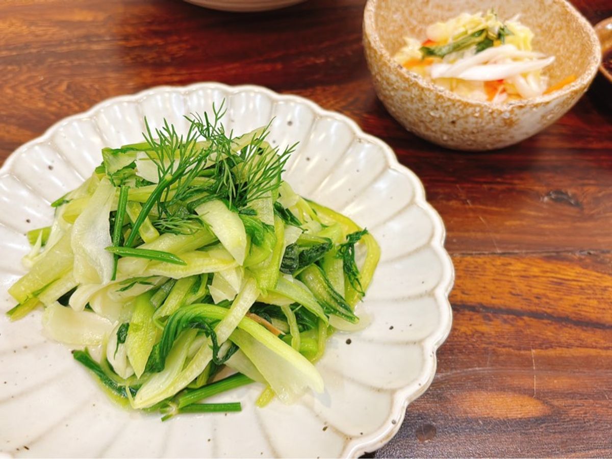 Rau cải thìa xào thì là