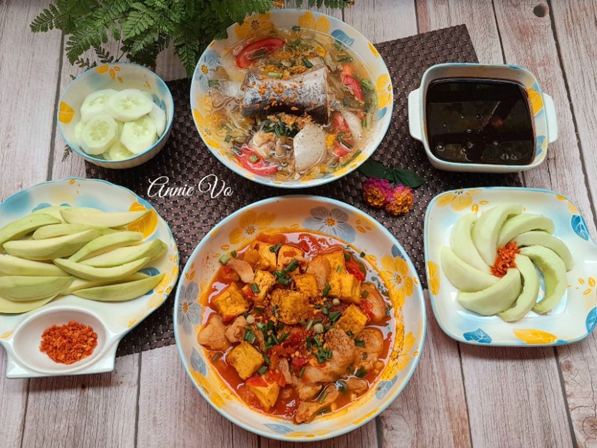 Cơm nhà nhiều món giải nhiệt ngày nóng