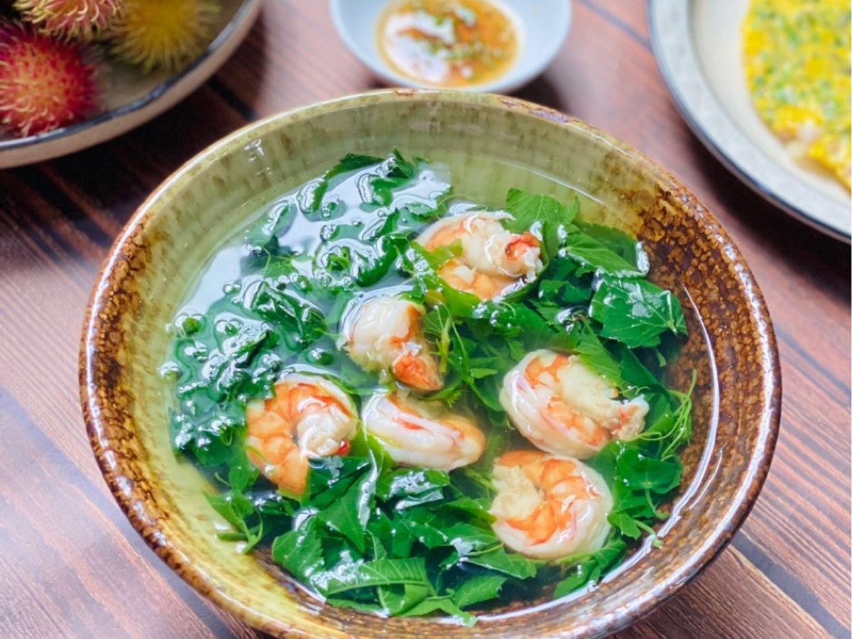 Canh Rau Tập Tàng Nấu Tôm