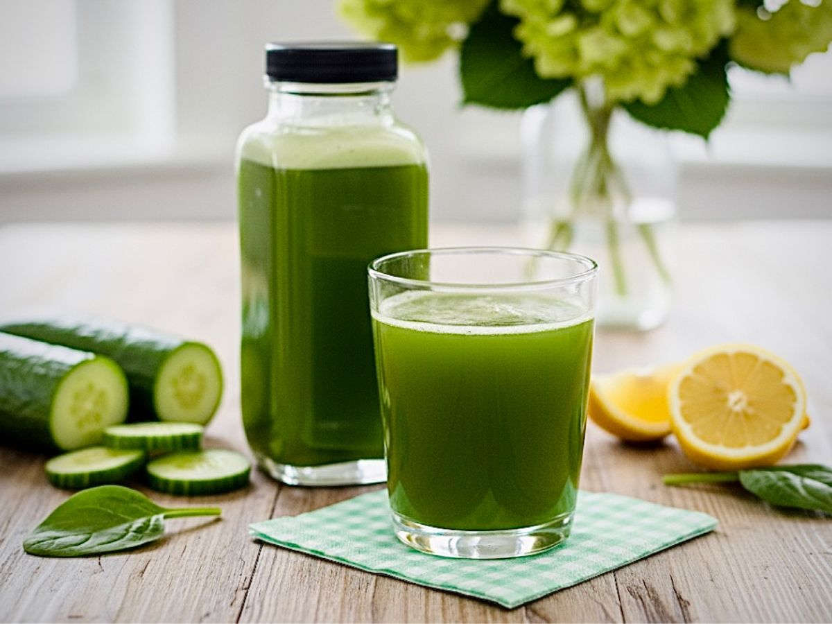 🌱 Sinh Tố Dưa Leo Táo Xanh & Rau Chân Vịt Detox