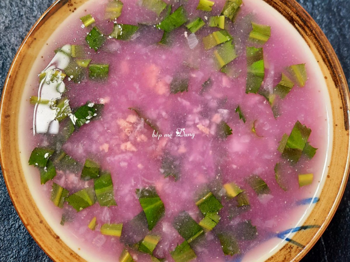 Canh khoai mỡ thịt băm