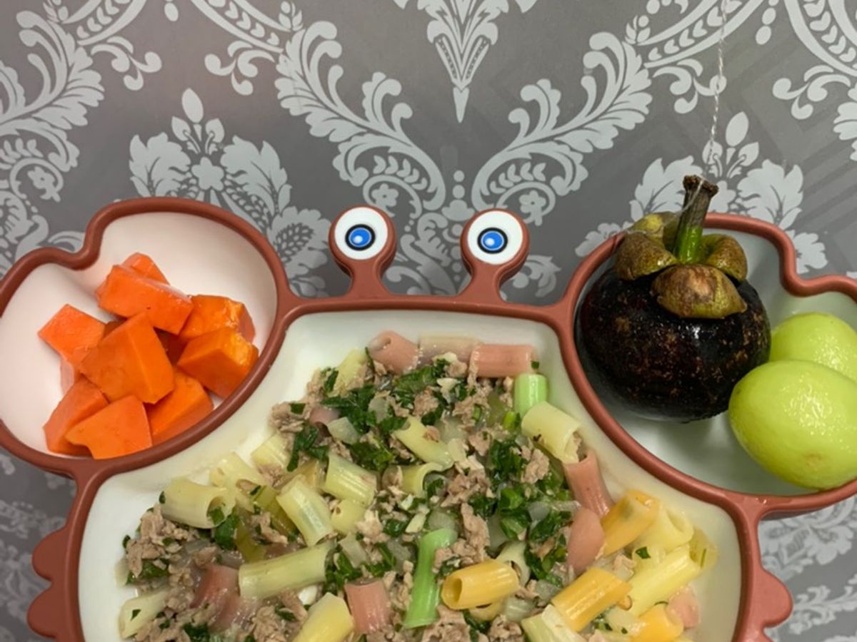 Nui xào bò phiên bản bé ăn dặm
