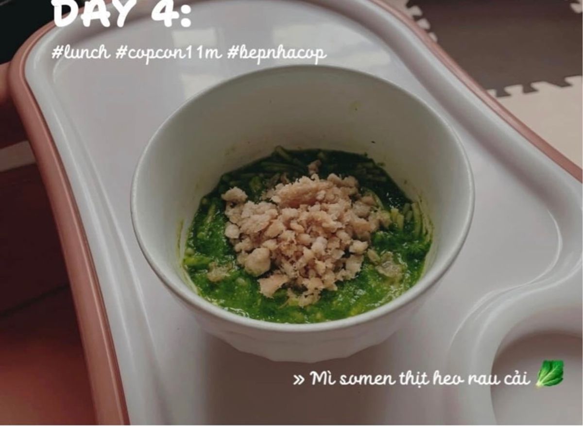 Mì somen thịt heo rau cải 🥬