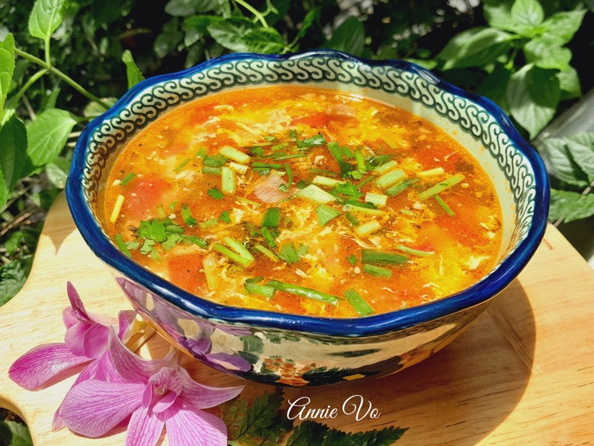 Canh mây đậu hũ