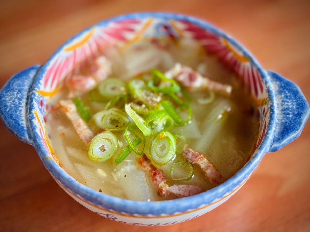 Canh Bầu Nấu Thịt Lợn Muối