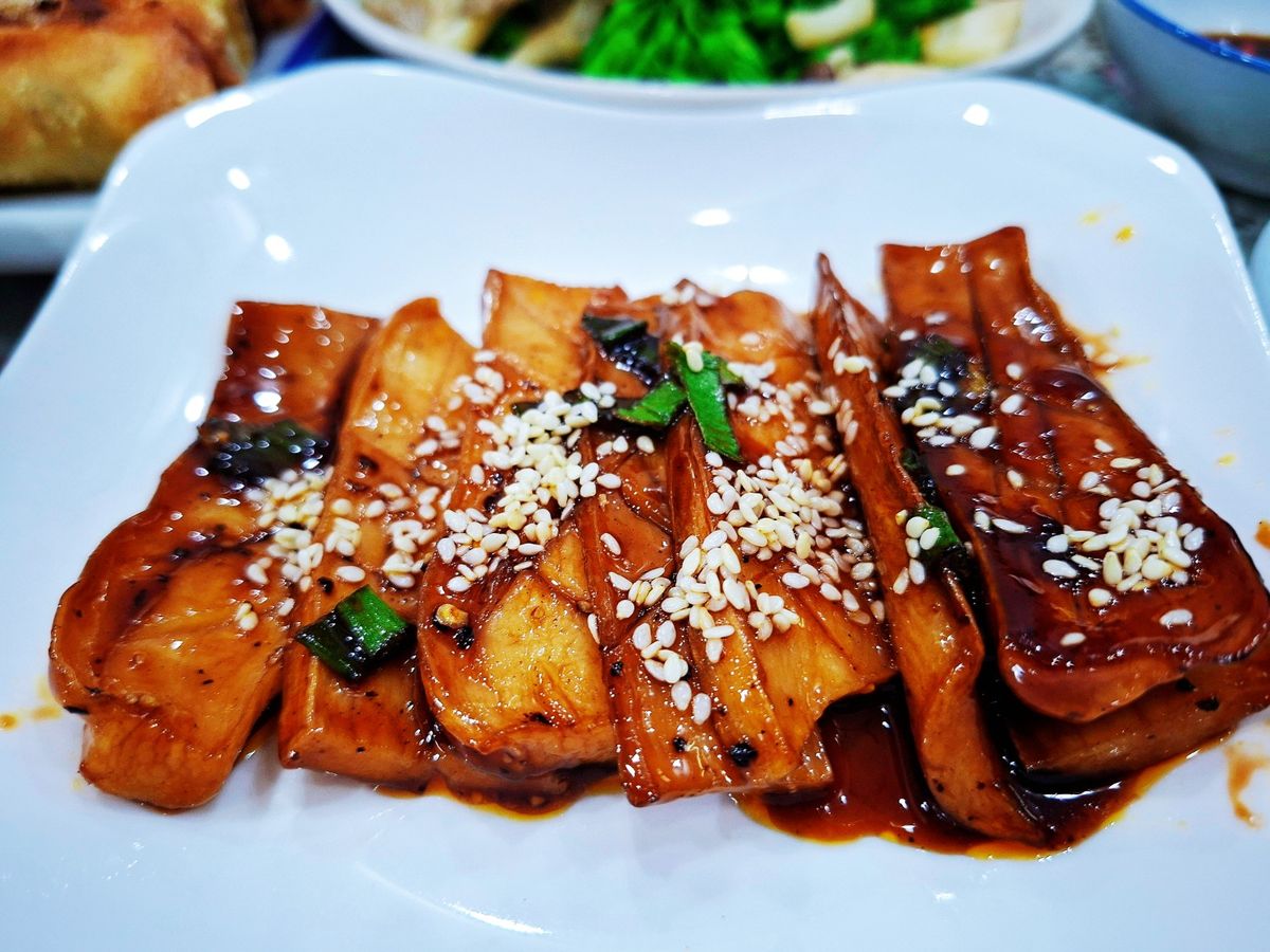 Nấm đùi gà khìa nước tương