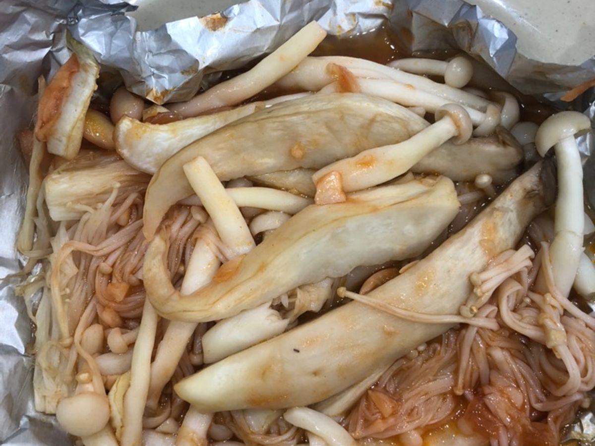 Nấm nướng giấy bạc