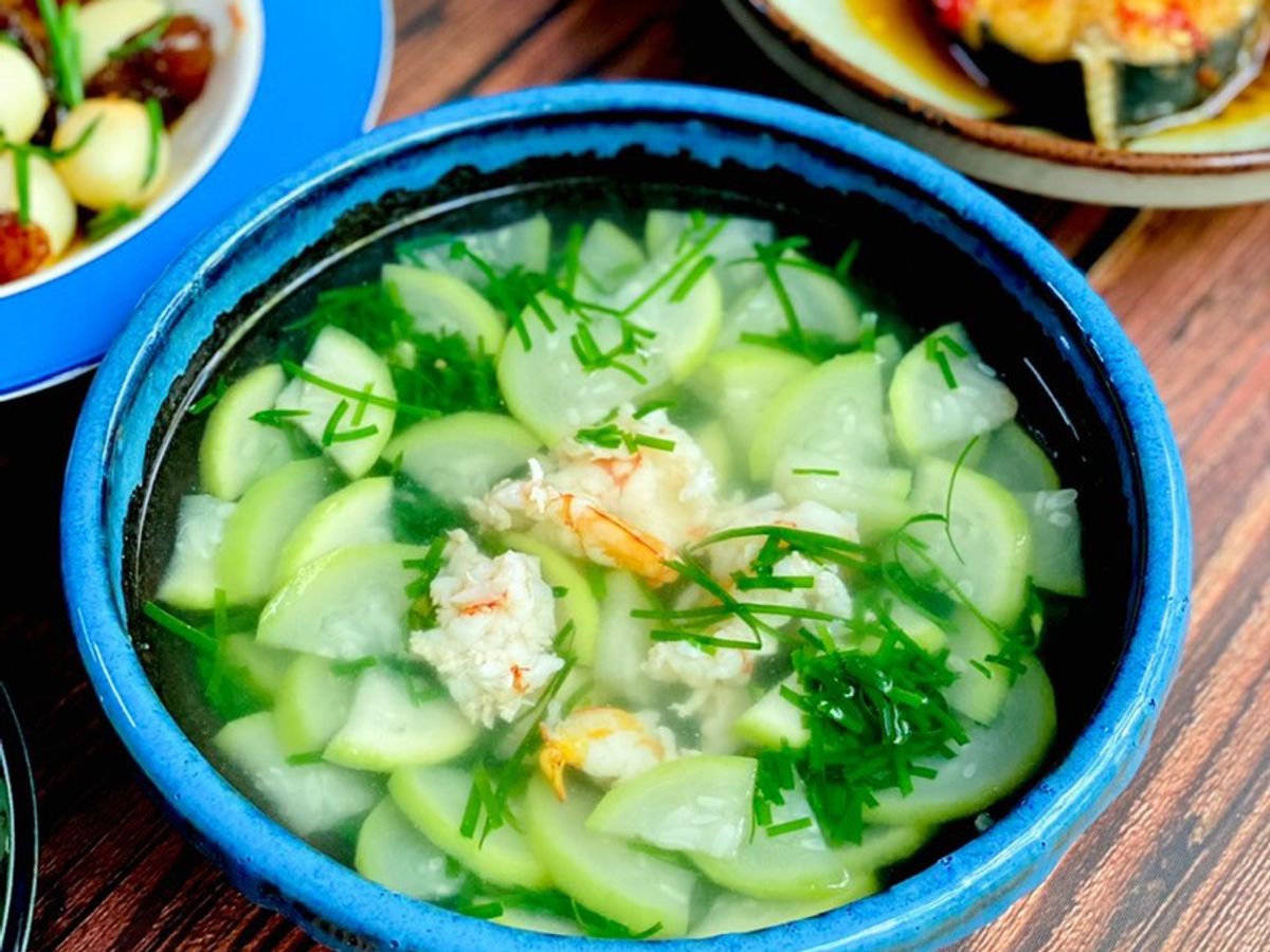 Canh Bầu Nấu Tôm