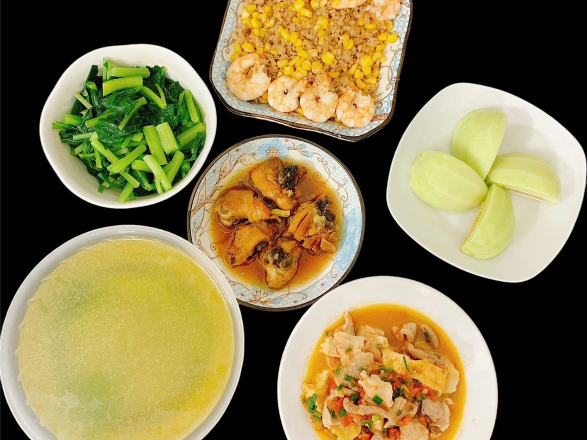 Hoa nở trong vườn - Tôm nõn xào ngô ngọt