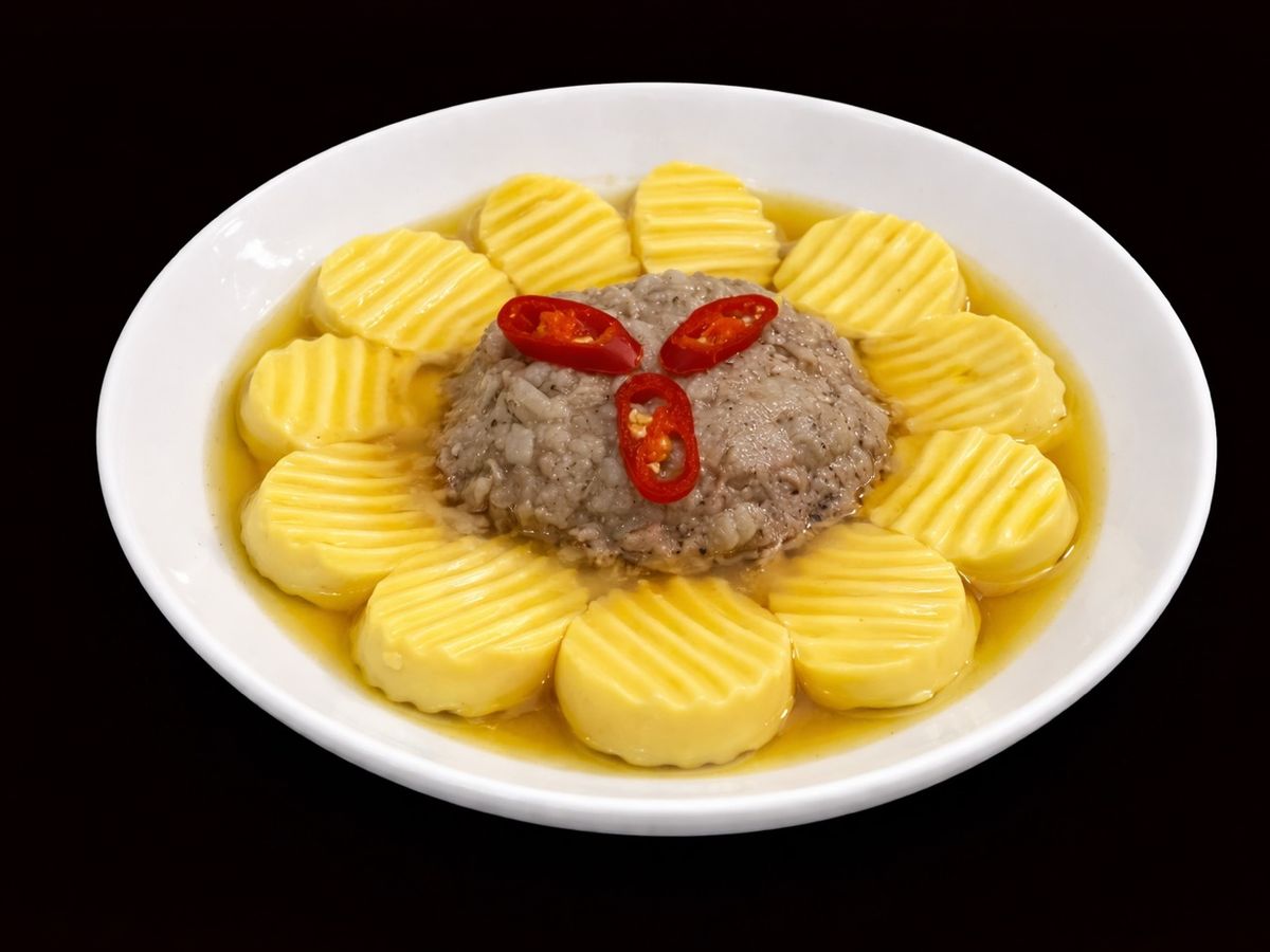 SP.0787 - Tàu Hũ Non Chưng Thịt Xay & Cá Mặn