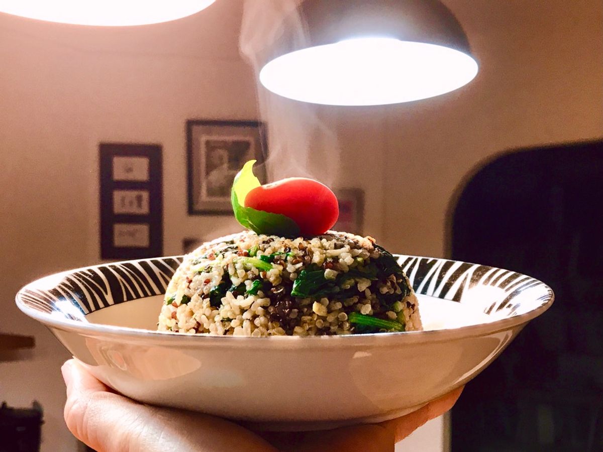 Cơm Chiên Cá Mặn & Cải Ngọt