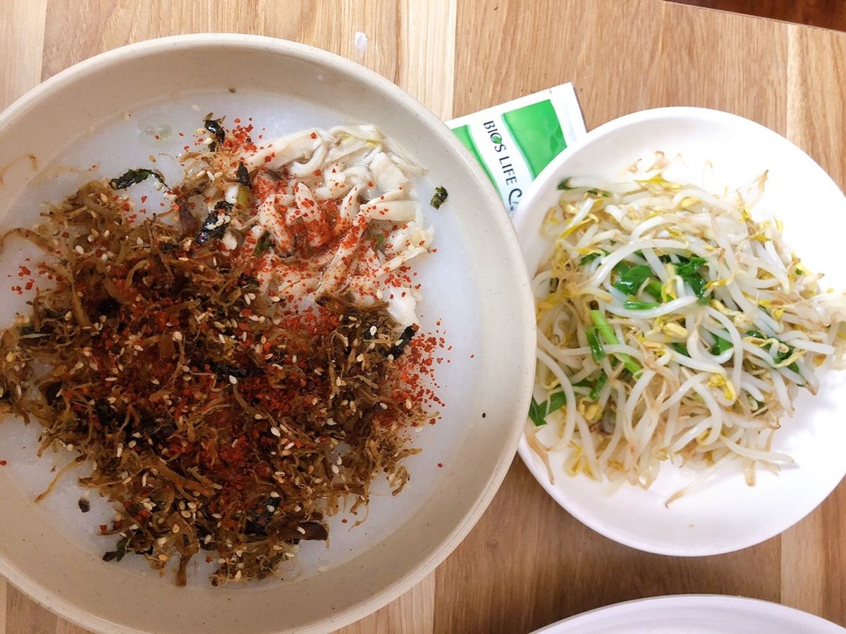 Cháo nấm giả trai
