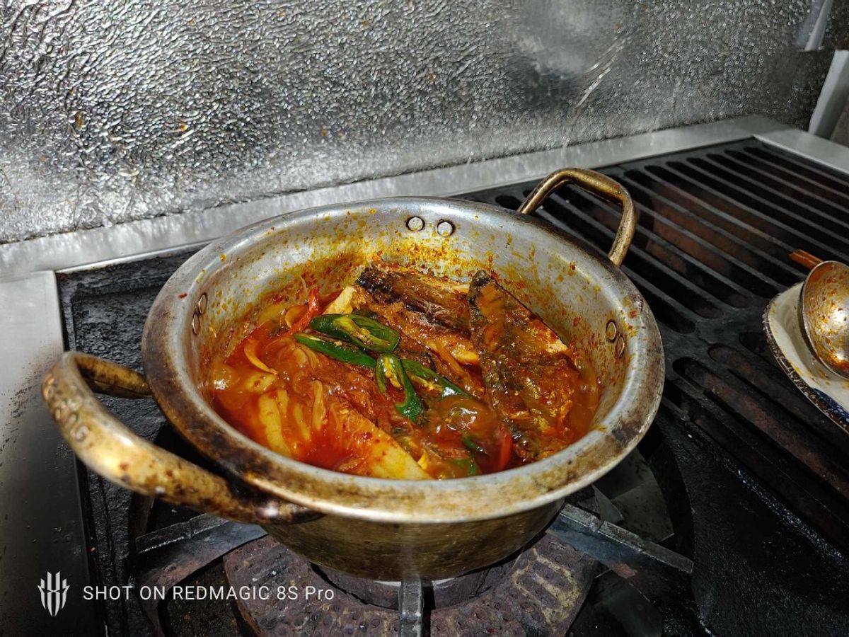 Cá Sa Pa kho kim chi kiểu Hàn