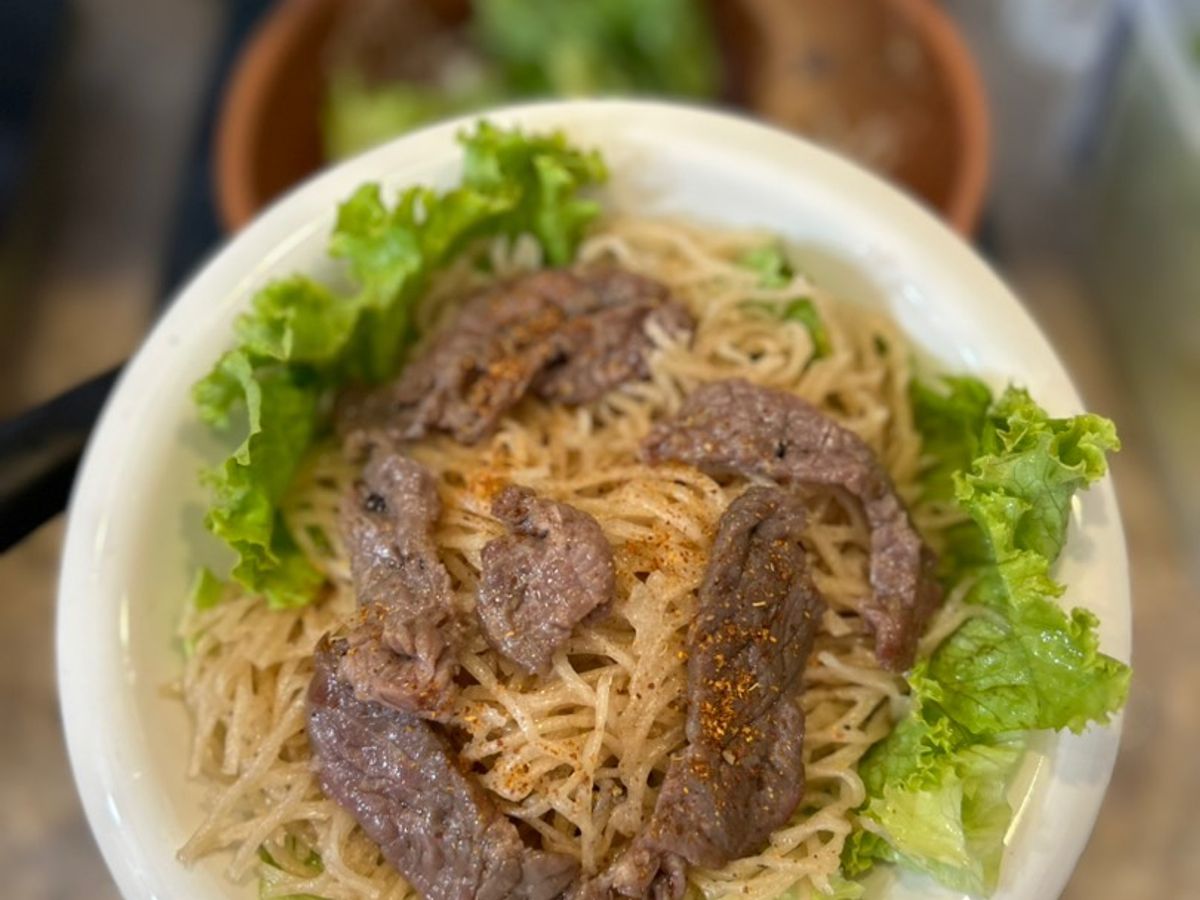 Phở Sắn Trộn Thịt Bò