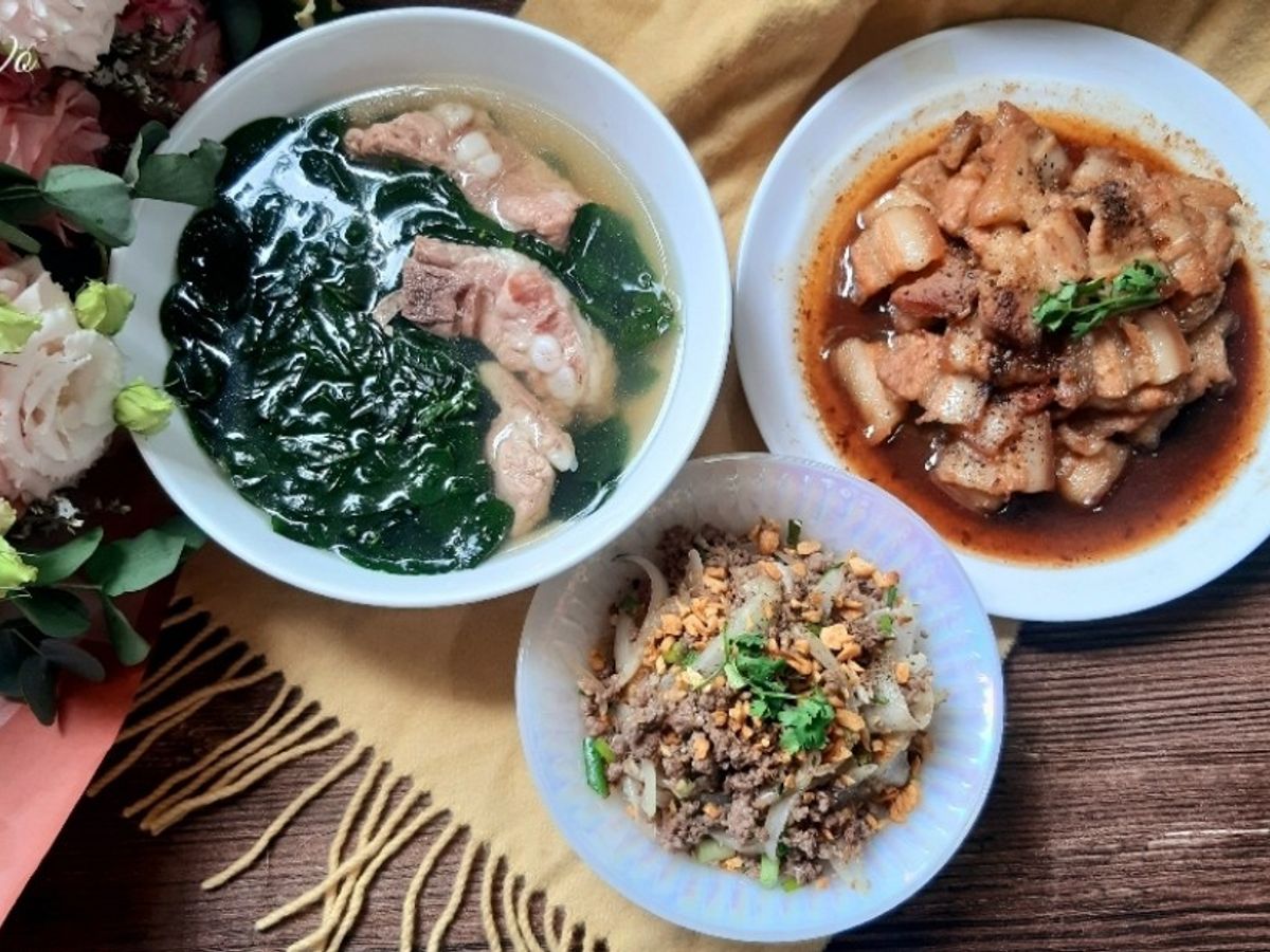 Mâm cơm 3 món thơm ngon, hấp dẫn