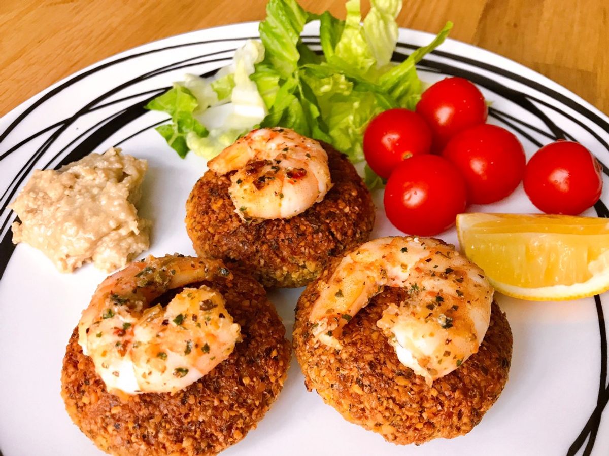 Falafel - Chả Đậu Gà & Tôm Áp Chảo