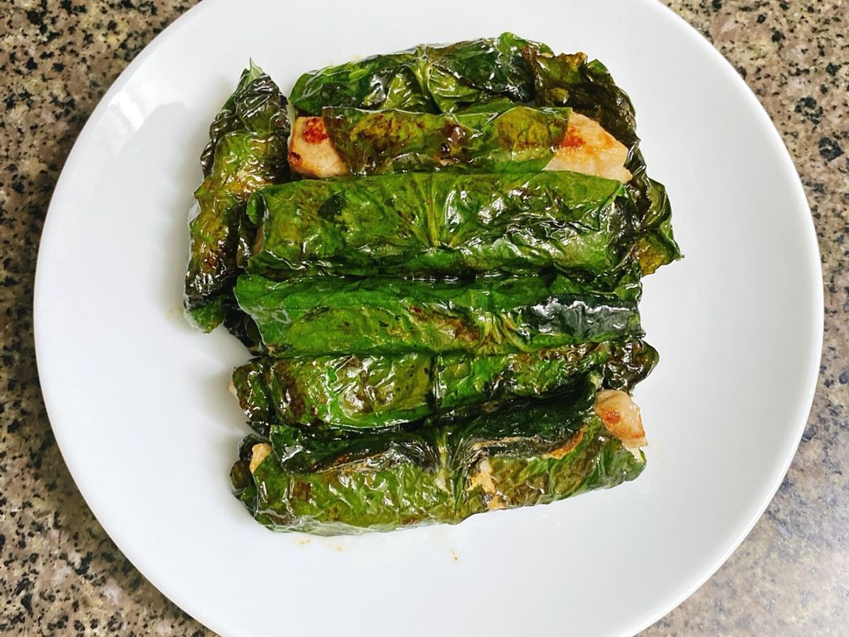 Cá Bò Ngừ Cuộn Lá Lốt Chiên